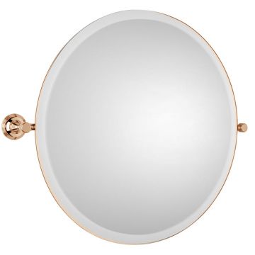 Style Moderne Tilting Mirror 508mm Antique Gold Plate