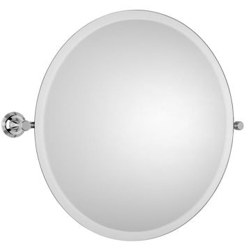 Style Moderne Tilting Mirror 508mm Polished Nickel Plate