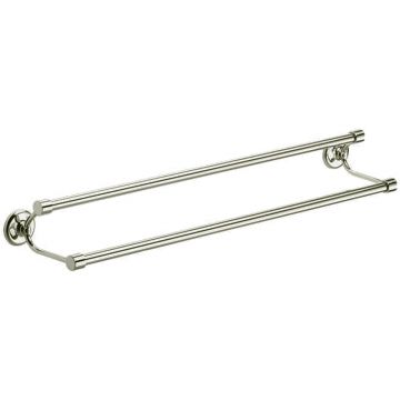 Double Towel Rail 610mm Satin Stainless Finish
