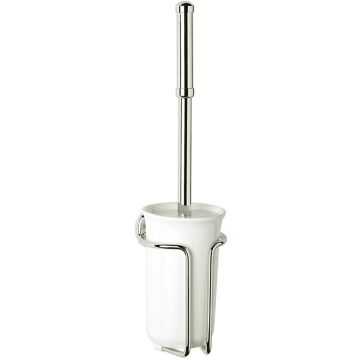 Wall Mounted Toilet Brush Polished Nickel Plate