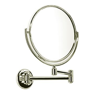 Double Arm Pivotal Reversible Mirror Polished Nickel Plate