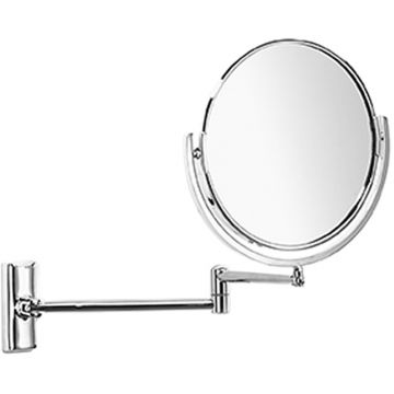 Double Arm Pivotal Reversible Mirror Polished Chrome Plate
