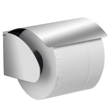 Urban Pro Toilet Roll Holder with Flap Cover Satin Stainless Steel
