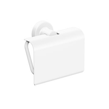 Tecno Toilet Roll Holder With Flap White