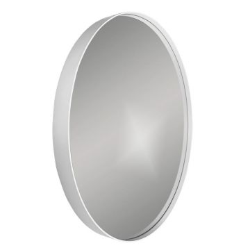 City Round Wall Mirror 60cm-White