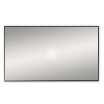 Docklands Rectangular Mirror 120x70cm-Matt Black Finish