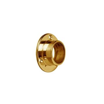 Quality Rod Socket 12 mm  Polished Brass Unlacquered