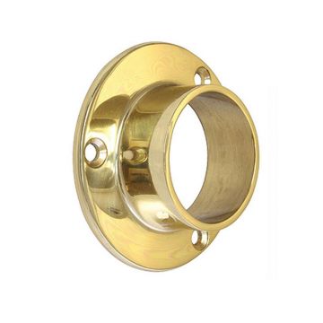 Quality Rod Socket 32 mm  Polished Brass Unlacquered