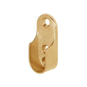 Oval Rail End Support Electro Brass Plated