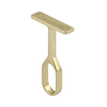 Oval Rail Centre Support Electro Brass Plated