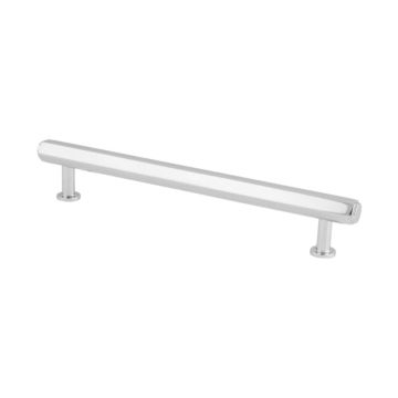 Hex Cabinet Pull Handle 164 mm Polished Chrome 