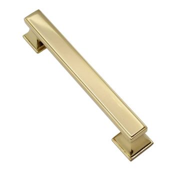 Dunmore Pull Handle 125 mm Polished Brass Lacquered