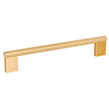 Knurled Cabinet Pull Handle 10 x 182 mm Satin Brass Finish