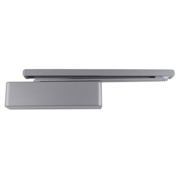 SDS Slidearm Push Door Closer Size 2 - 4 Polished Stainless Steel 