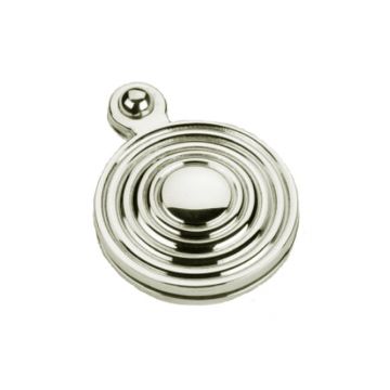 Round Covered Reeded 32 mm Escutcheon Polished Nickel Plate