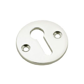 Round Uncovered Escutcheon 32 mm Polished Nickel Plate