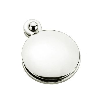 Round Covered Plain Escutcheon Polished Nickel Plate