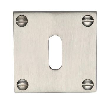 Bauhaus Keyhole Escuctcheon 54mm Satin Nickel Plate