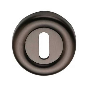 Keyhole Profile Escutcheon 53 mm Matt Bronze Lacquered