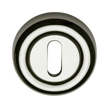 Keyhole Profile Escutcheon 53 mm Polished Nickel Plate