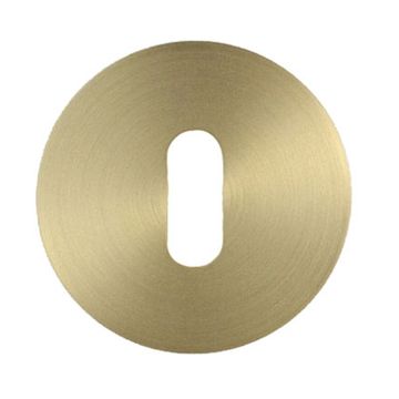 Keyhole Escutcheon 50 mm Satin Brass Lacquered