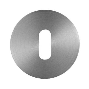 Keyhole Escutcheon 50 mm Satin Nickel Plate