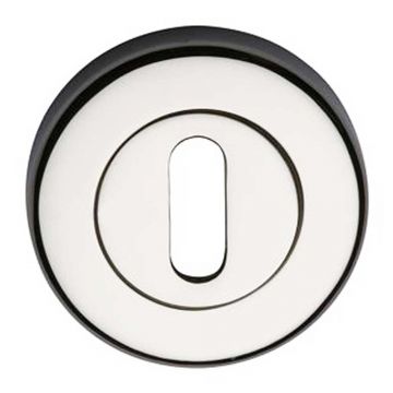 Round Keyhole Profile Escutcheon 53 mm Polished Nickel Plate