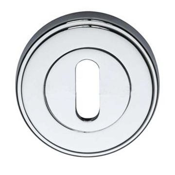 Round Keyhole Profile Escutcheon Polished Chrome Plate