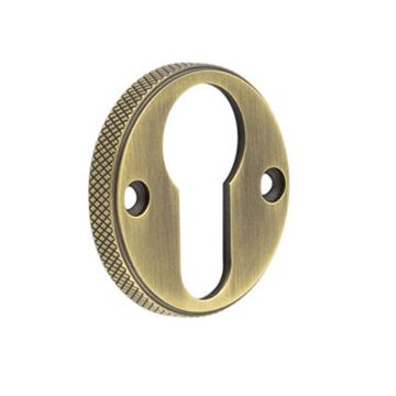Round Uncovered Escutcheon Polished Brass Lacquered