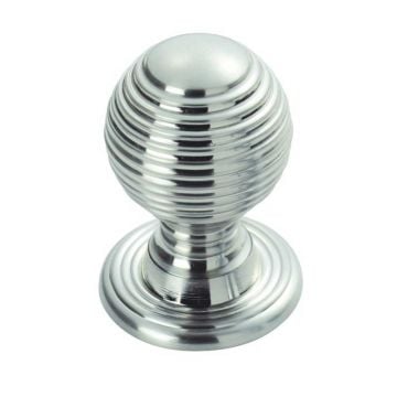 Queen Anne Cupboard Knob Polished Chrome Plate

