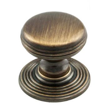 Delamain Ringed Cupboard Knob 28 mm Florentine Bronze