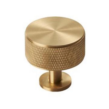 K-T Knurled Cabinet Knob 35 mm(Satin Brass Lacquered)
