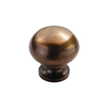 Solid Bronze Mushroom Knob 30 mm Bronze Finish