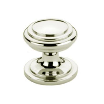 Stepped Cupboard Knob 25 mm Polished Nickel Plate