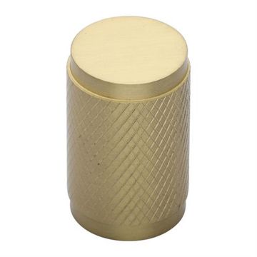 Knurled Cupboard 21 mm Satin Brass Lacquered