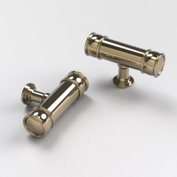 Esher T-Bar Handle 60 mm Antique Brass Unlacquered
