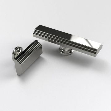 Tanworth T Bar Pull Handle 100 mm Satin Chrome Plate