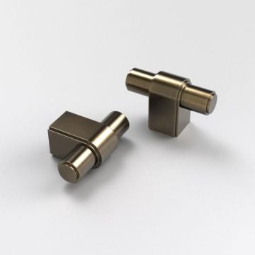 Uttoxeter T Bar Handle 50 mm Polished Brass Waxed