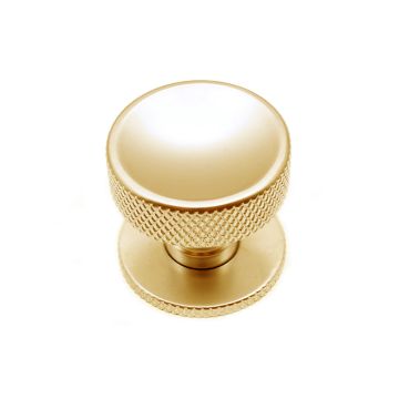 Halston Cabinet Knob 32 mm with Rose (Polished Nickel Plate)