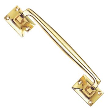 Pull Handle 254 mm Polished Brass Lacquered