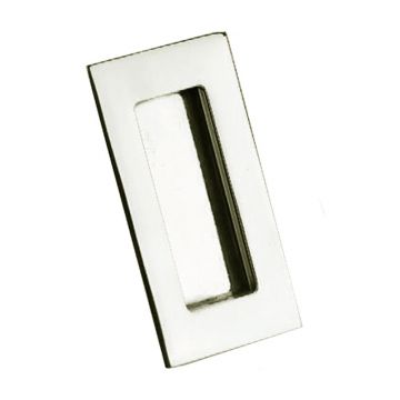 Flush Pull Handle 90 x 41 mm Polished Nickel Plate