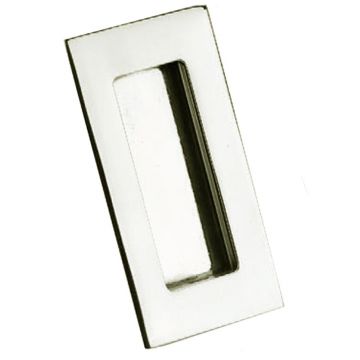 Flush Pull Handle 103 x 51 mm Polished Nickel Plate