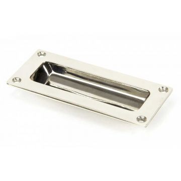 Period Flush Pull Handle 102 x 45 mm Polished Nickel Plate