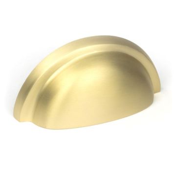 Regency Cup Drawer Pull 85 mm Aged Brass Unlacquered