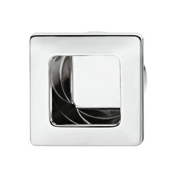 Inset Handle 50 x 50 mm Polished Chrome Plate