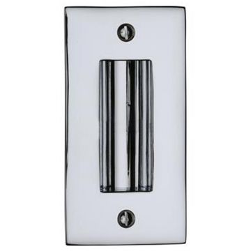 Flush Door Pull Handle 102 x 51 mm Polished Chrome Plate