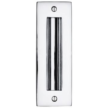 Flush Door Pull 152 mm Polished Chrome Lacquered

