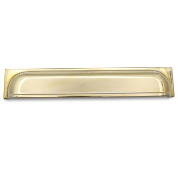 Arterberry Cup Drawer Pull 230 mm230 mm Polished Brass Unlacquered