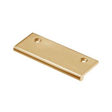 Round Lip Edge Pull Handle 38 x 100 mm (Satin Brass Lacquered)