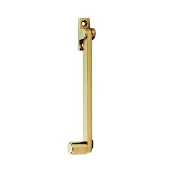 Fanlight Window Roller Stay 152 mm Polished Brass Lacquered